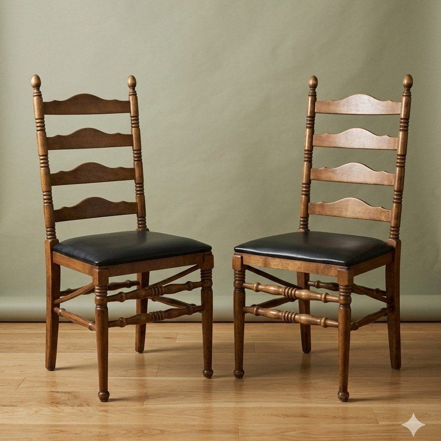 Vintage Pair of Ethan Allen Folding Chairs