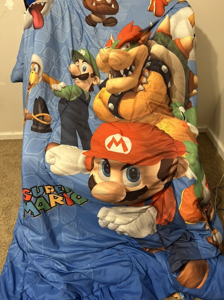 Super Mario Bros Bed Set, Toys, Decor