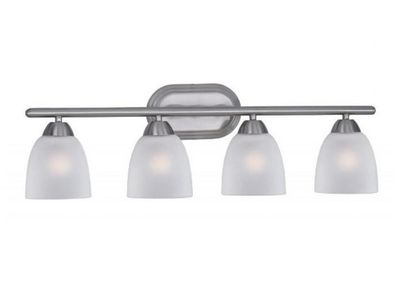 Transitional 4 Light Bath Vanity Satin Nickel Finish