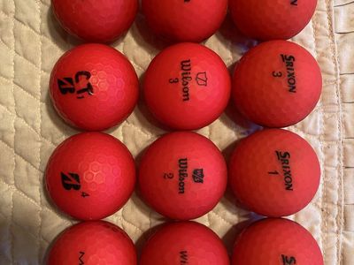 Assorted Reds Exc-NM 12 balls/$9 (Srixon, Wilson, Volvik, Maxfli)
