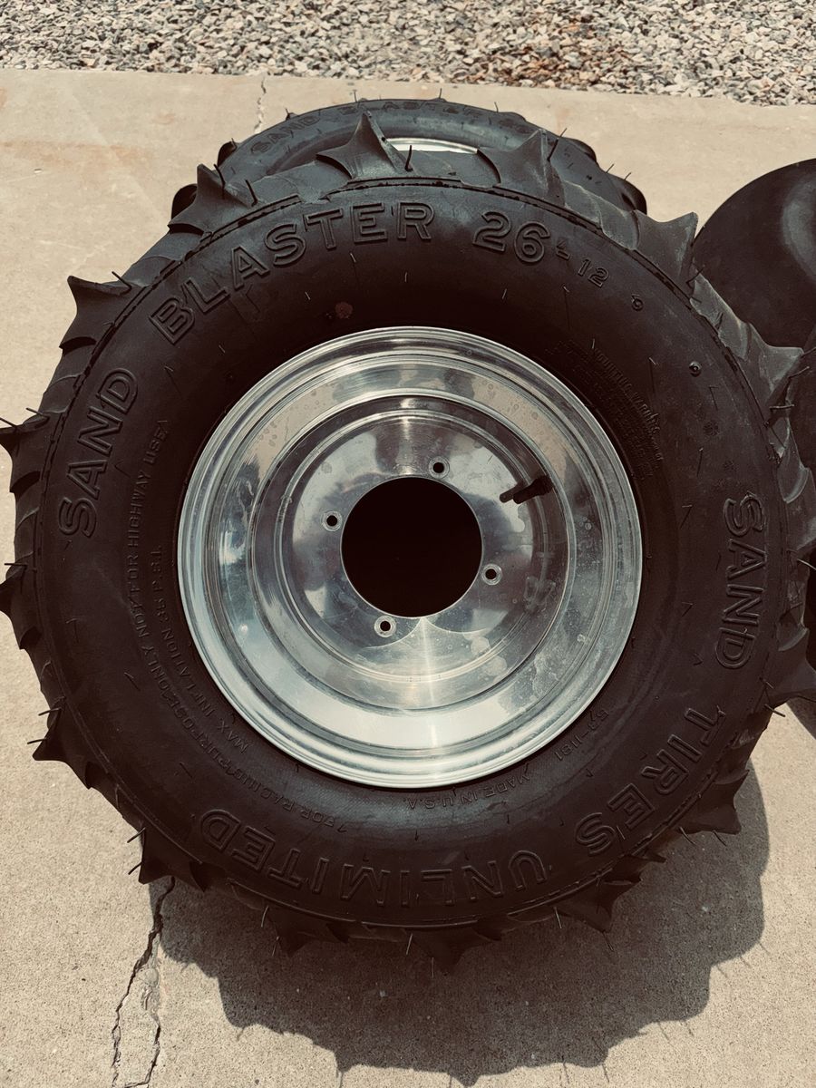 Sand blaster   Paddle tires. Fits a 800 RZR