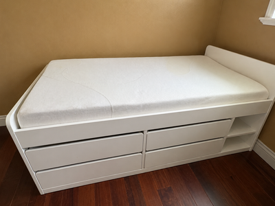IKEA Child's bed with storage.