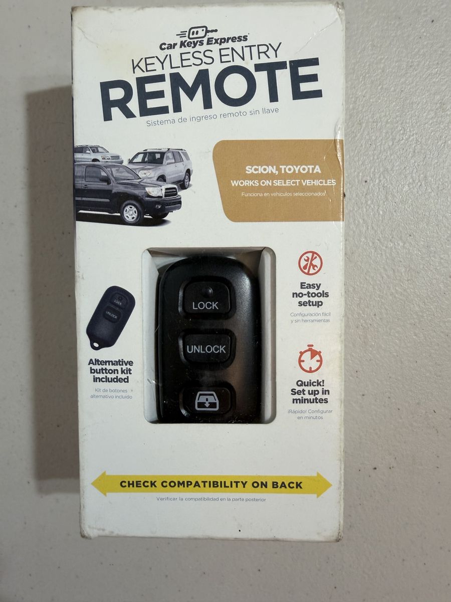 Car Keys Express Keyless Entry Remote for Select Scion and Toyota Vehicles