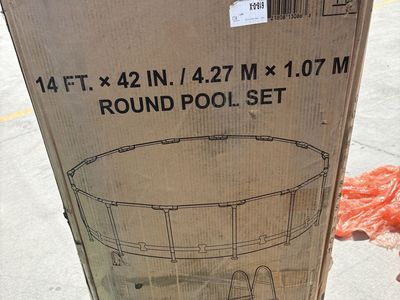 Best way 14 ft. x 42 in. Round Pool Set - Outdoor Recreation