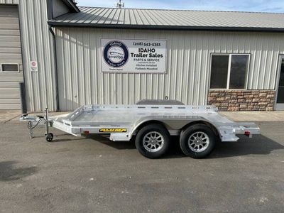 2027 Aluma 7812TA-R 77.5'x12' Tandem Axle Aluminum Car Trailer 7K