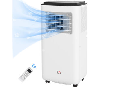 Homcom 823-058V83WT 10,000 BTU Portable AC, Dehumidifier for 440 Sq. Ft. - White