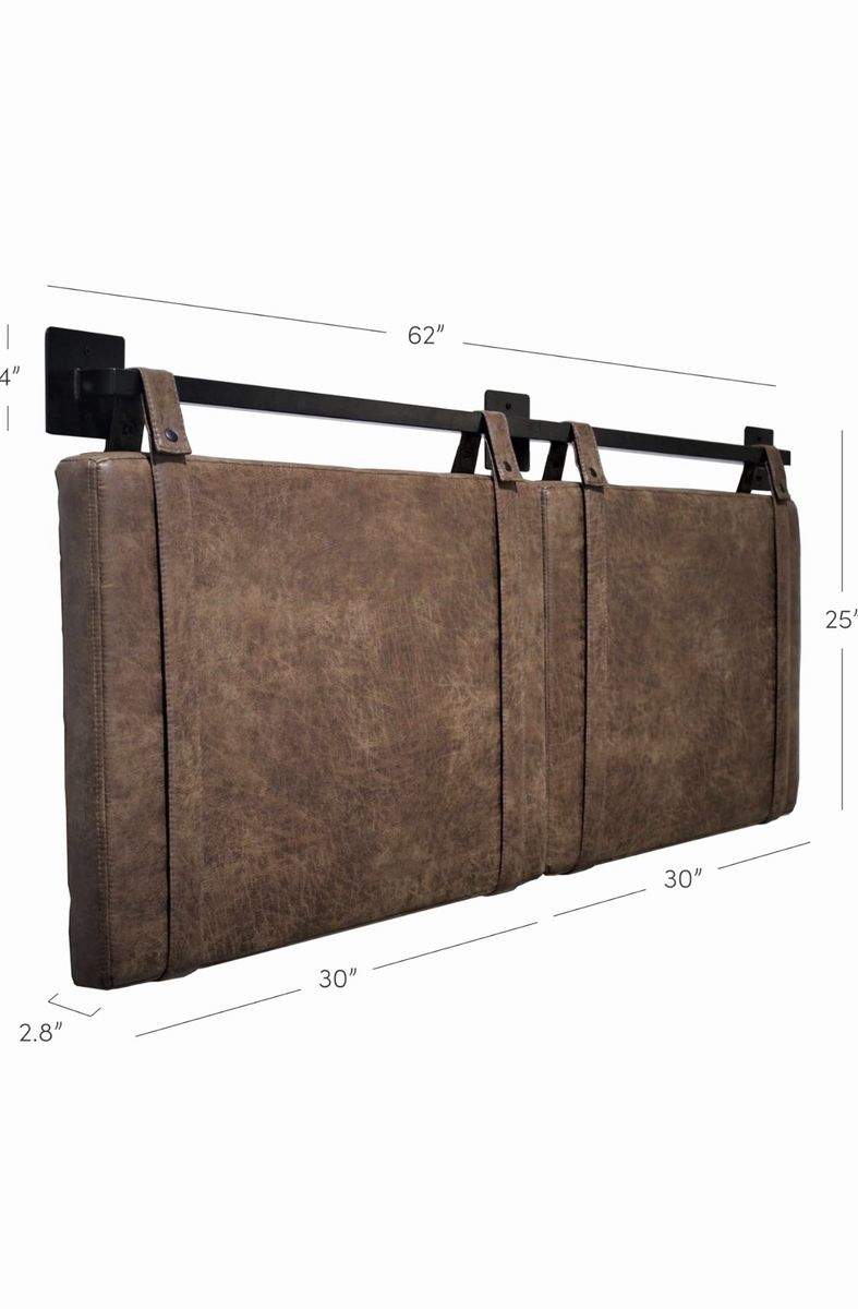 Modern Queen Headboard, Box Spring and Rails