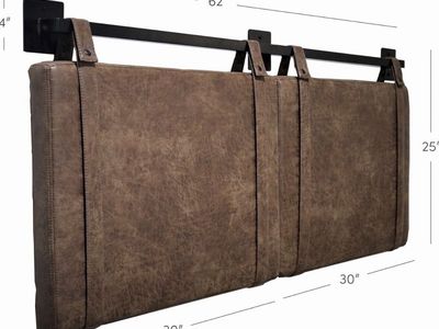 Modern Queen Headboard, Box Spring and Rails