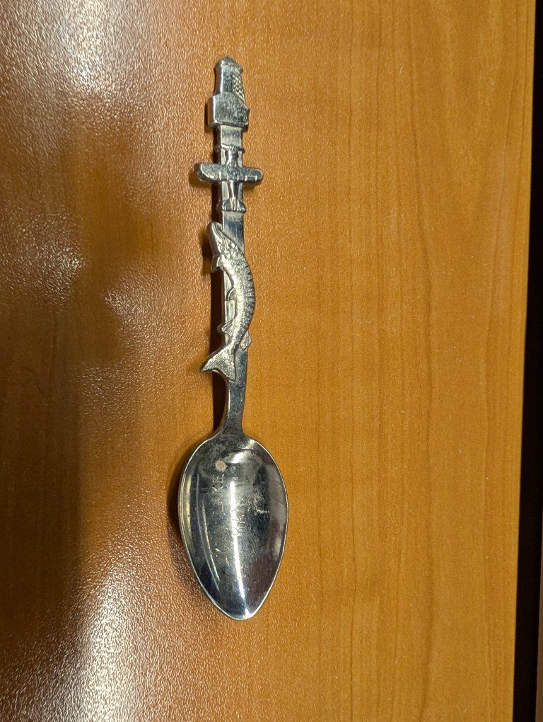 Shark Spoon nickel silver 4 and a half inches long