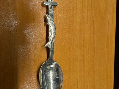 Shark Spoon nickel silver 4 and a half inches long