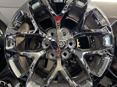 RS-12 Chrome Wheels 20x9, 6x139.7 lug pattern offset 27mm, brand new set of 4 wheels