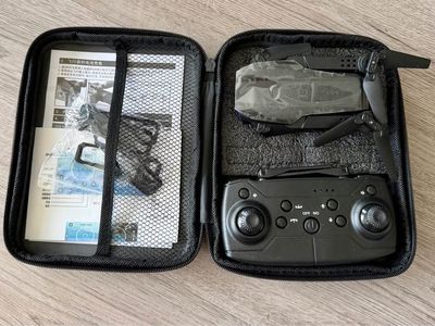 Compact New Black Drone with Case & Extras - Great Practice Drone