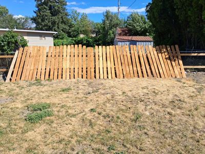 45 wood fence panels