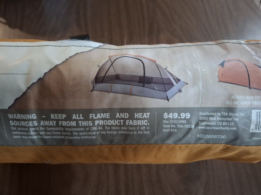 Sports Authority TSA-7532A All-Weather Tent with Rain Fly - SKU 31611989  Solitude 1 Alpine Design