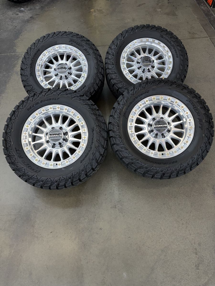 BRAND NEW 20x9 kmc IMS/ 35x12.50r20 amp, 8x170
