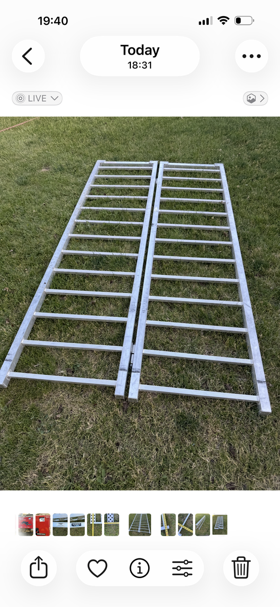 7’ BI-folding aluminum ramps