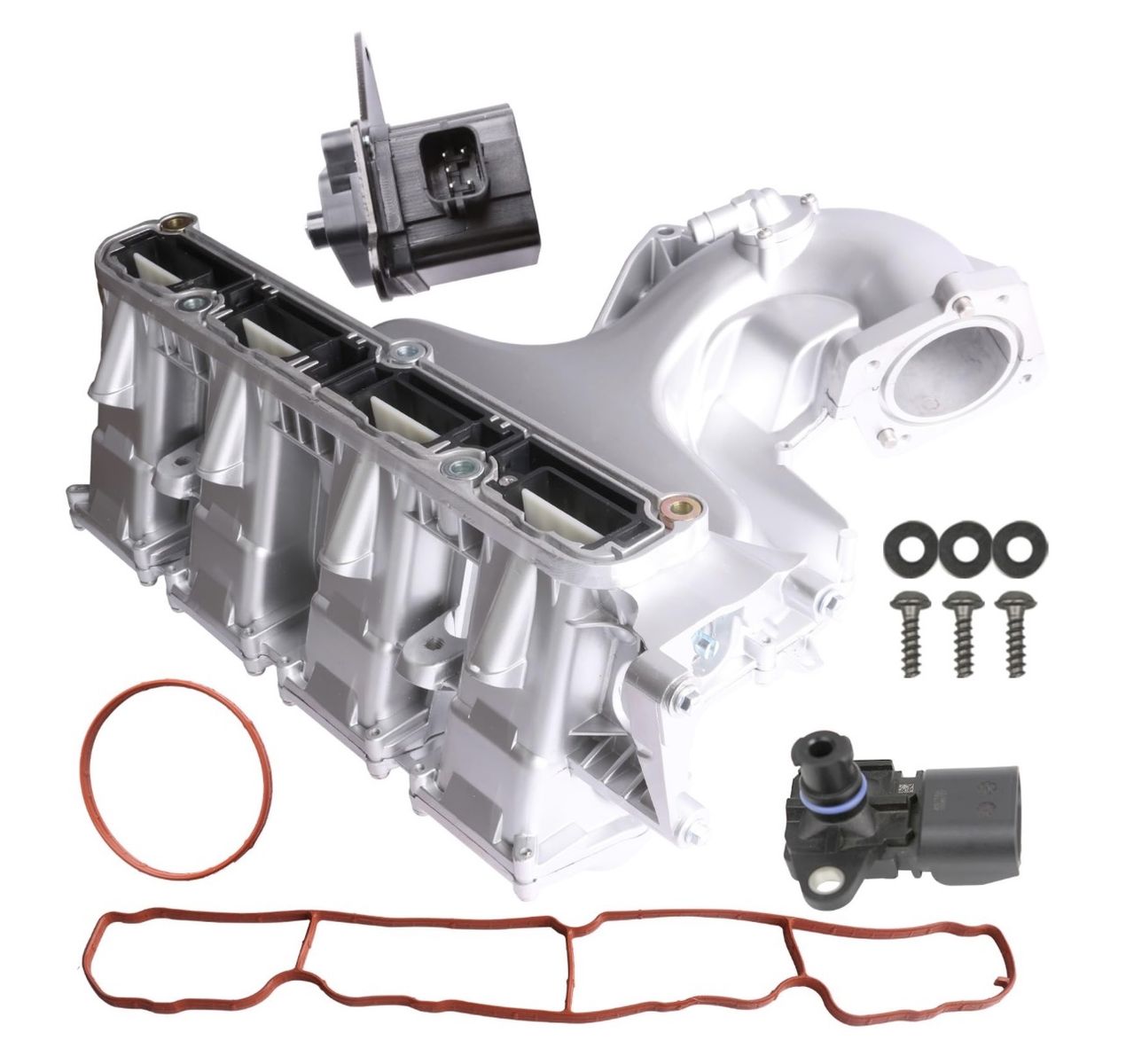 Aluminum intake manifold w/runner control