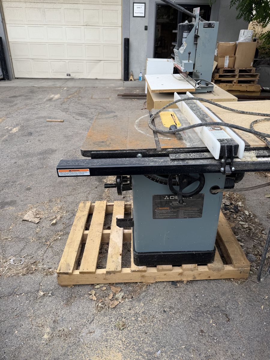 Delta, tilting table saw