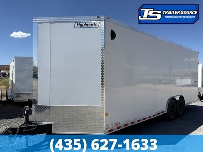 8.5x24 Haulmark Grizzly HD Enclosed Cargo Trailer - 7'6" Interior - 14K GVWR - 12" Cross Member Upgrade, Double 3/4 Floor