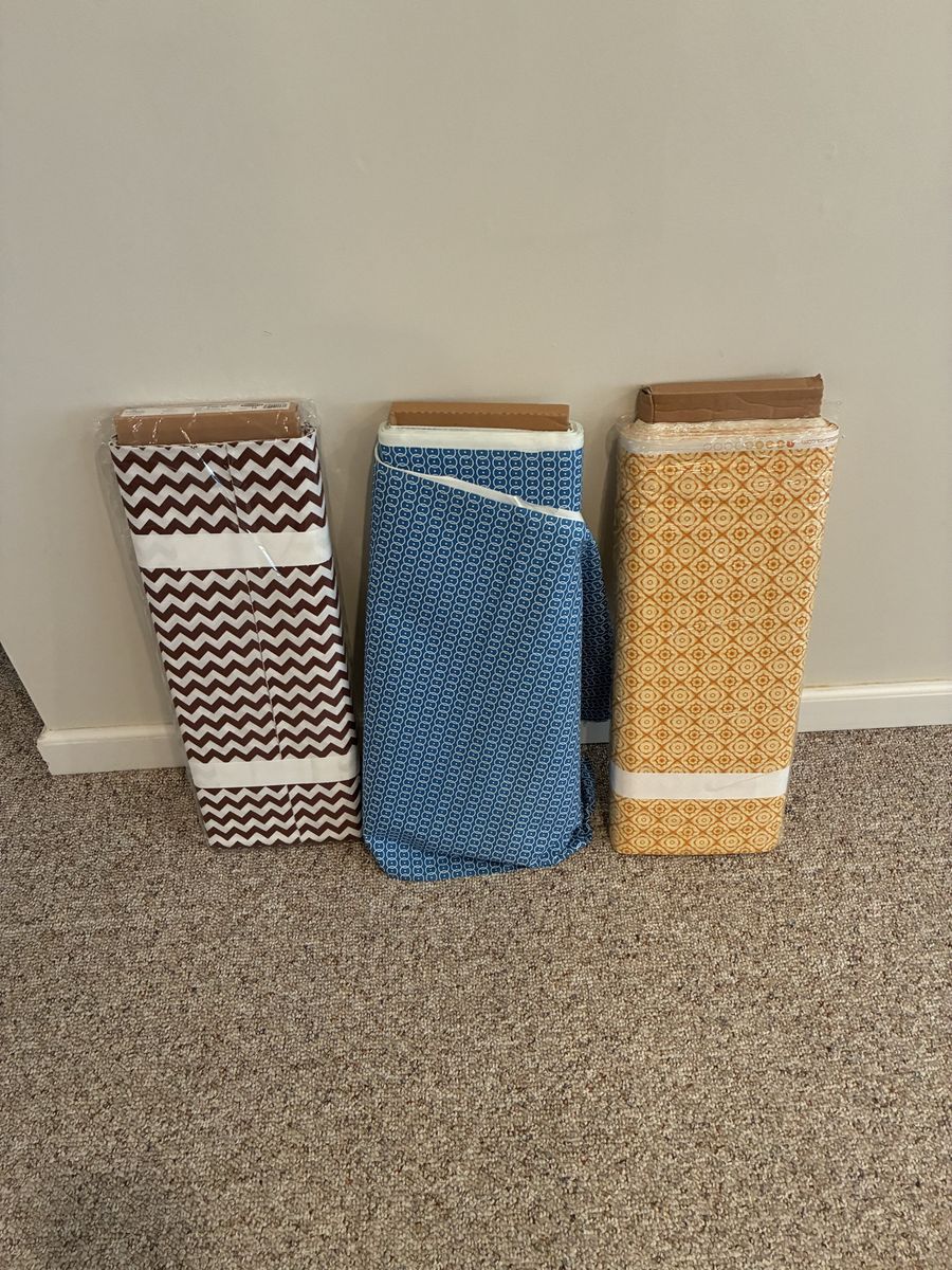 Allen Designs Quilt Fabric Bundle: 3 Bolts, 100% Cotton, 35 Yards Total (Brown, Blue, Gold)