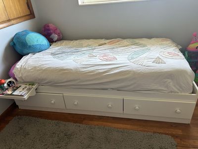 FREE twin 3-drawer storage bed frame