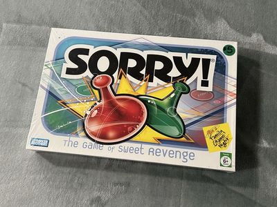 Parker Brothers SORRY! Board Game - The Game of Sweet Revenge - Ages 6+ - New & Sealed