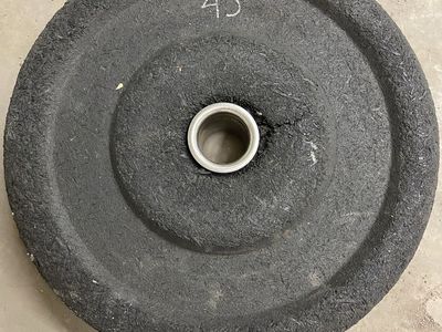 Mystery brand bumper plate, 45 lb