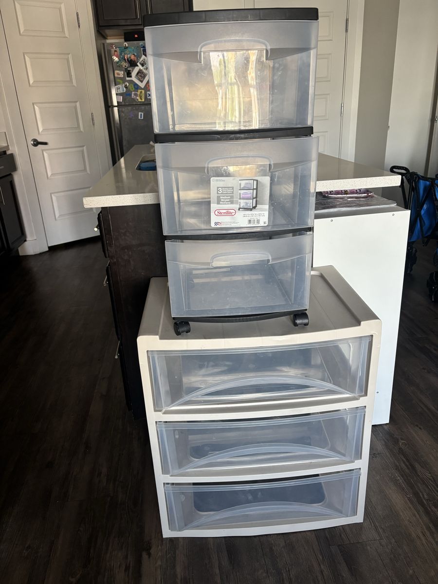 Plastic 3 drawer