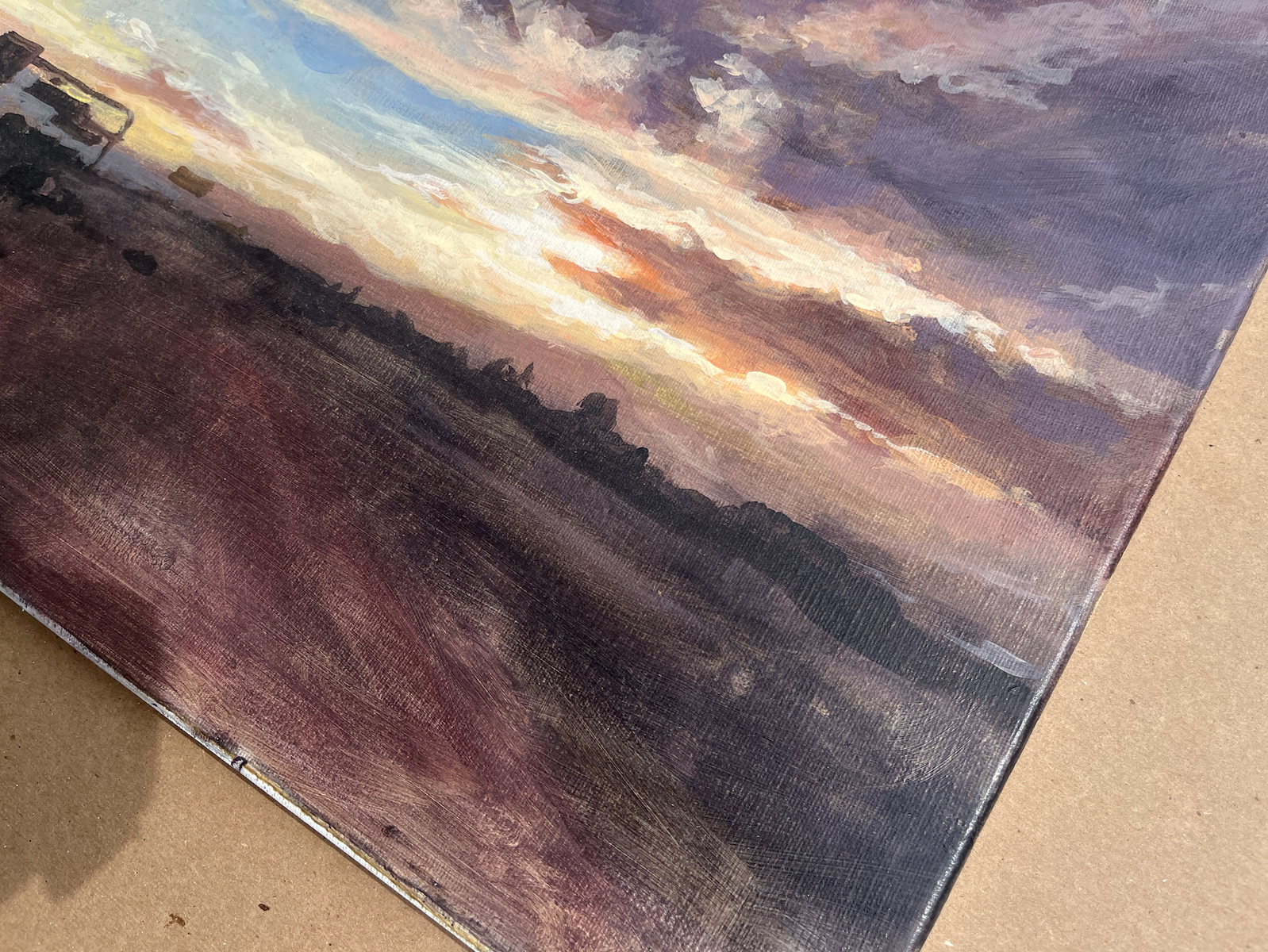 Original Sunset Landscape Painting