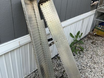 Diamond plate running boards off 1981 Ford F-150 Ranger