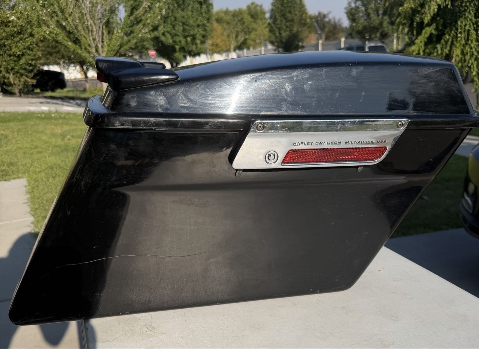 Harley-Davidson Hard Saddlebag Black OEM Hardcase Bag - 2001