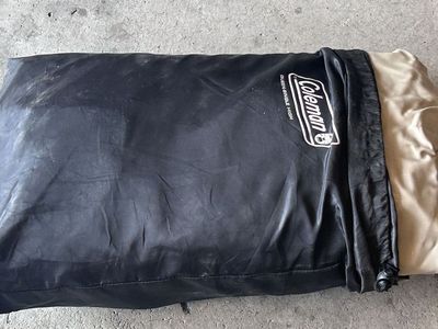 Coleman Queen Single High Airbed Mattress with Built-in Pump, Inflatable for Camping