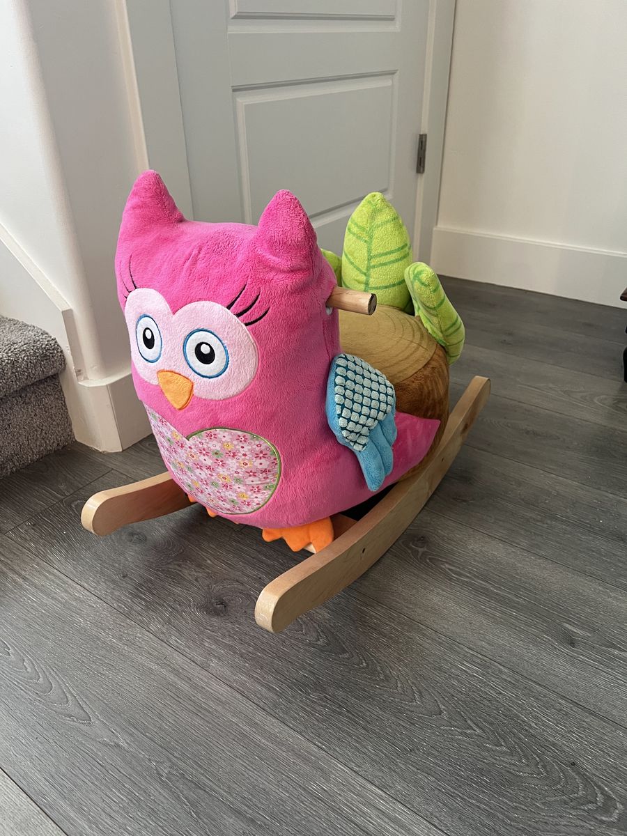 Pink Owl Musical Rocker - RockAbye Owlivia