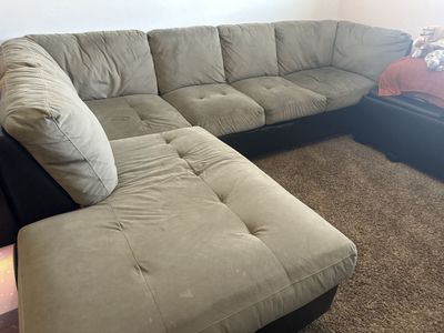 Microfiber sectional - sage