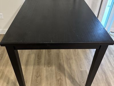 Black Wood Table