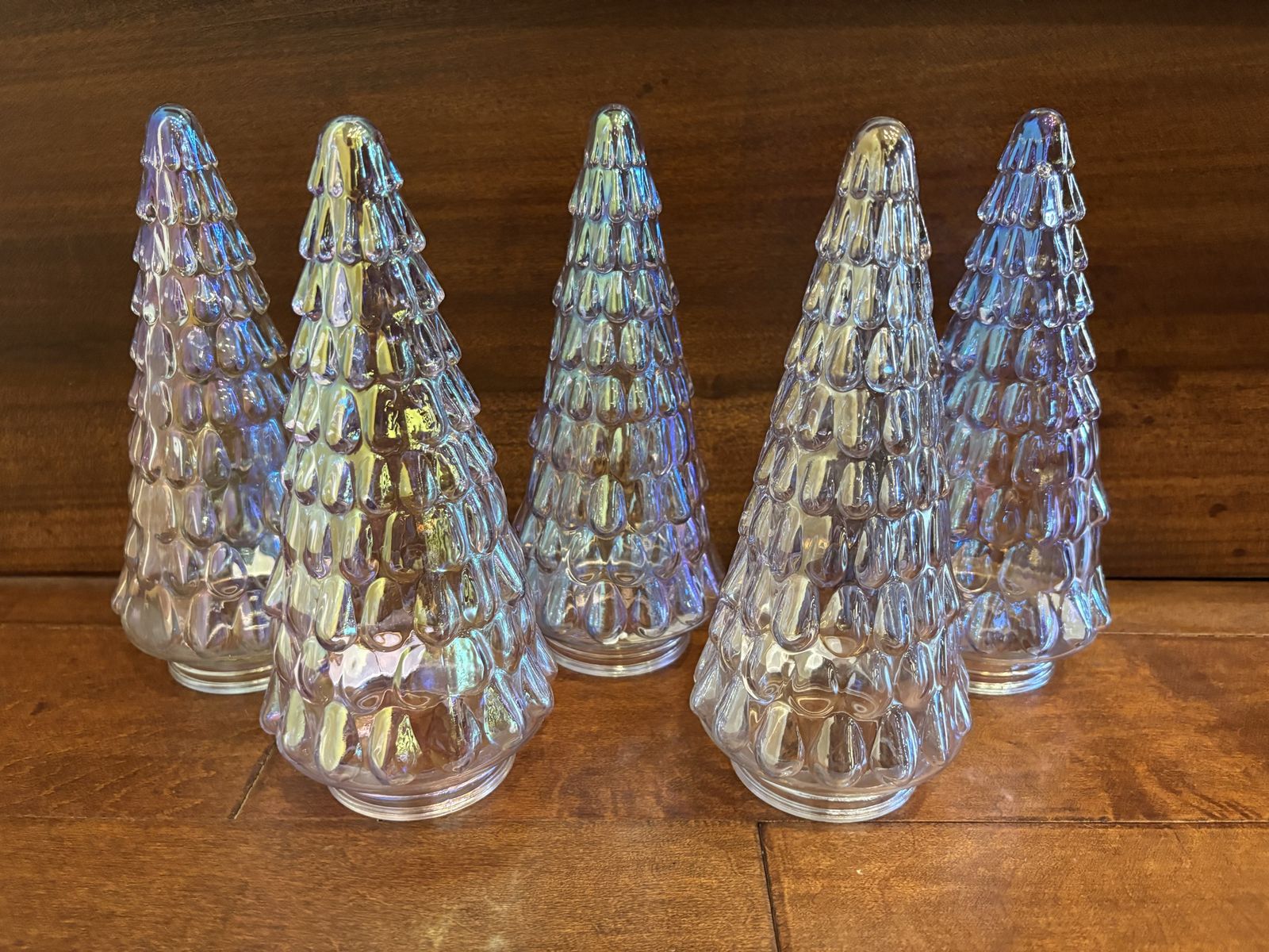 New Iridescent Glass Trees