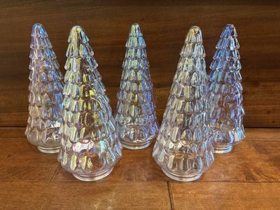 New Iridescent Glass Trees