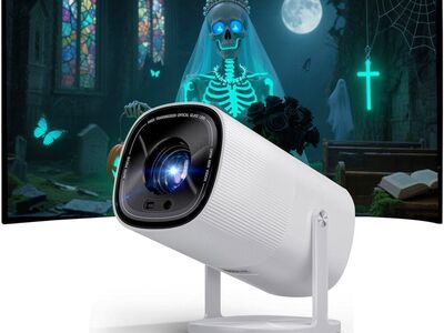 NEW Netflix-Licensed 1080P Projector with 5G WiFi & Two-Way Bluetooth, 270°Rotation Boldever True Smart Mini Projector