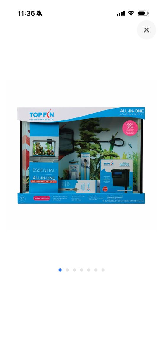 37 gallon AIO fish tank 