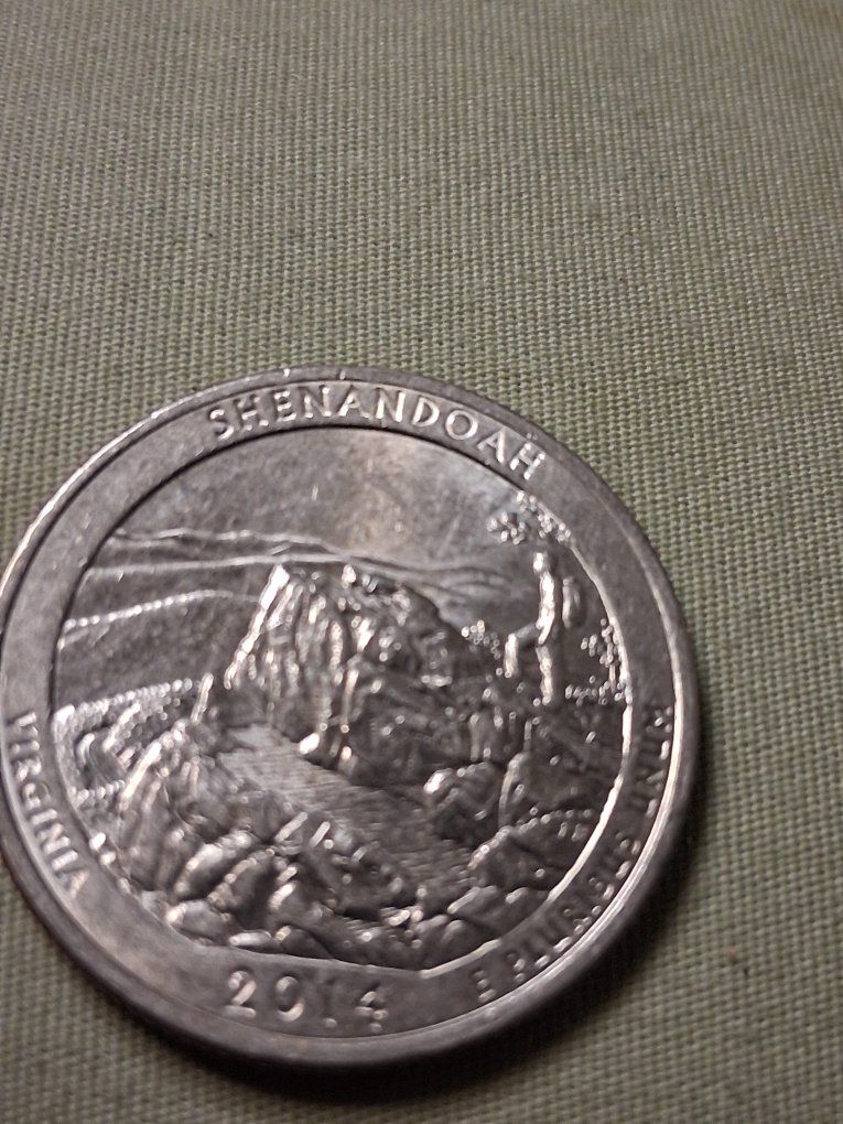 2014 P Shenandoah National Park Virginia America the Beautiful Quarter US Coin