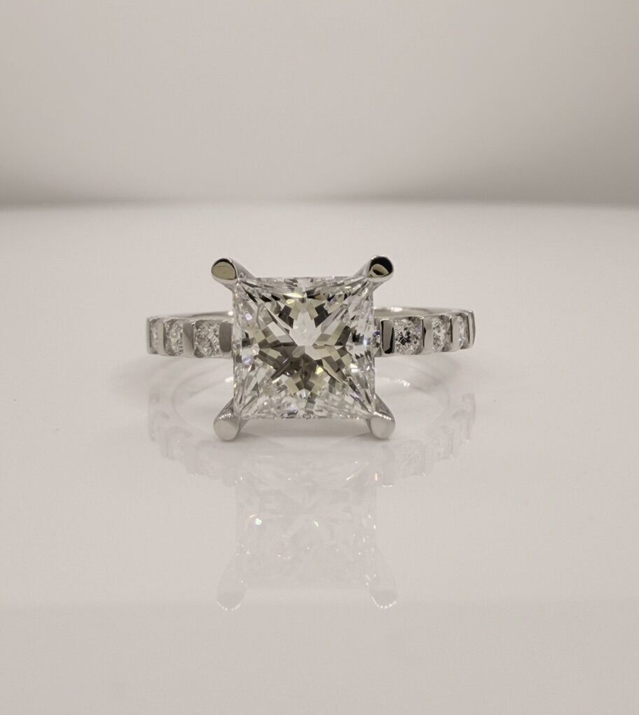 Princess Cut Lab Grown Diamond Ring