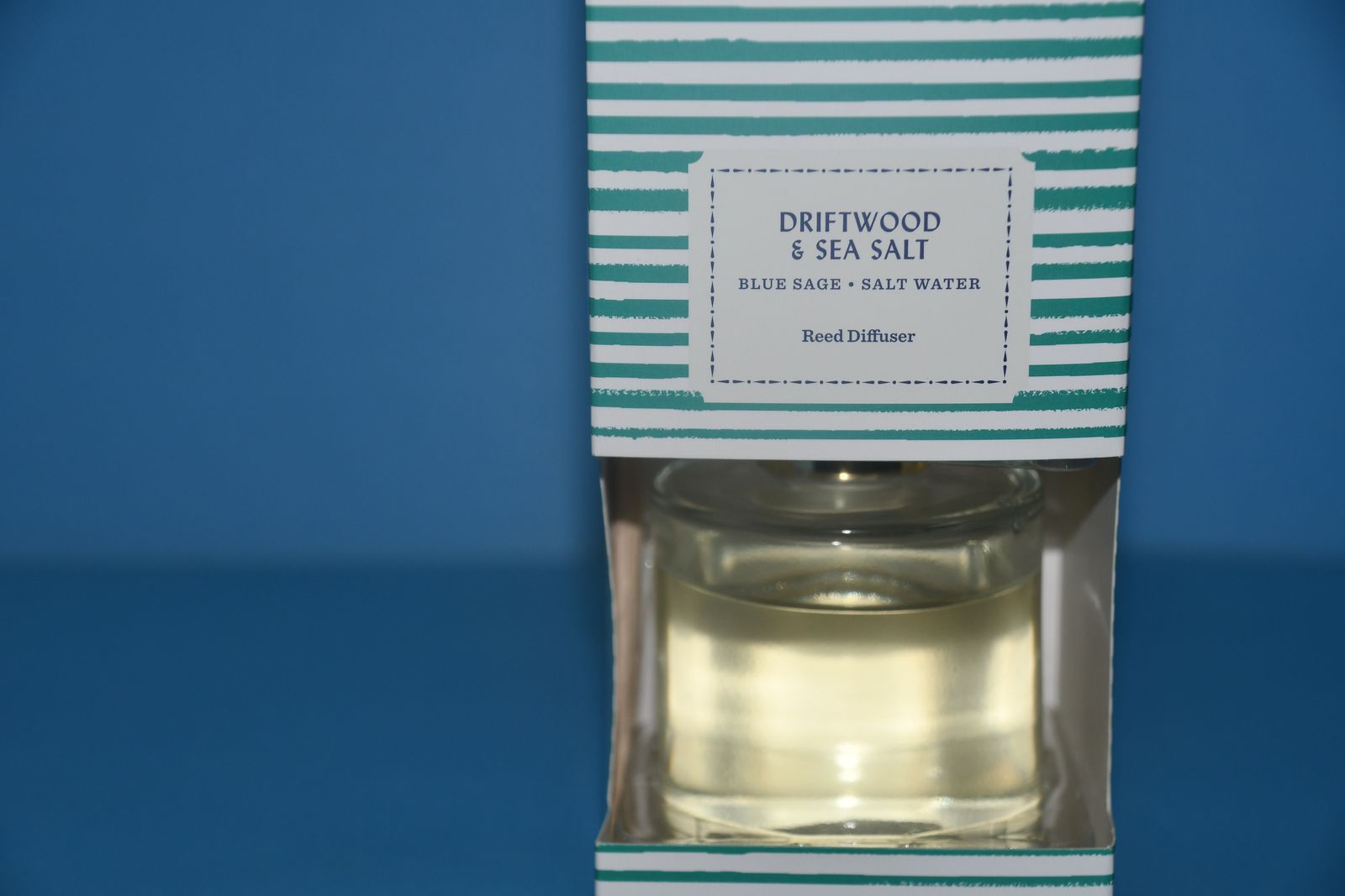 NEW "DRIFTWOOD & SEA SALT" REED DIFFUSER ~ 4 fl oz ~ 6 REEDS ~ SMELLS WONDERFUL!