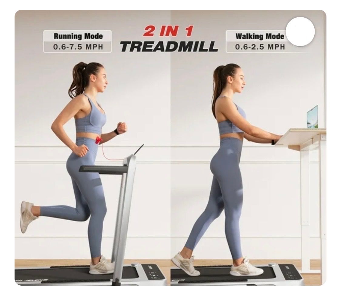 ‍️ 2-in-1 Folding Walking Pad / Treadmill – Compact