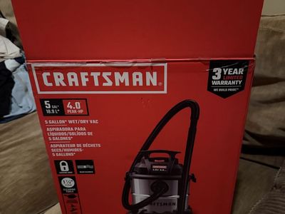 Craftsman 5 Gallon 4.0 Peak HP Wet/Dry Vac