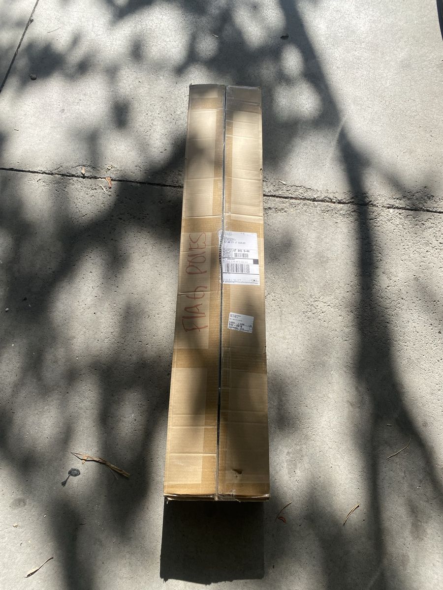 Flag Pole Hardware Kit - Galvanized Steel Mount & Brackets, New in Box