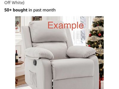 Korser LSJJ-7029 Upholstered Swivel Rocker Recliner - Off White for Adults & Nursery