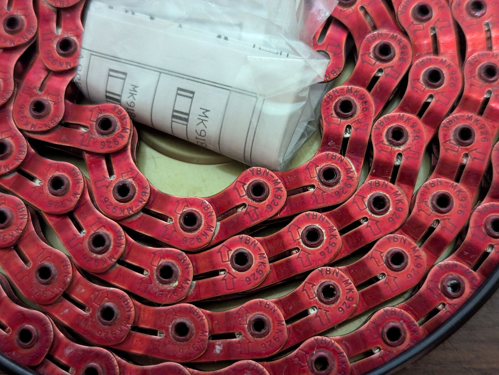 Mechanik Hollow Track Chain Red - New