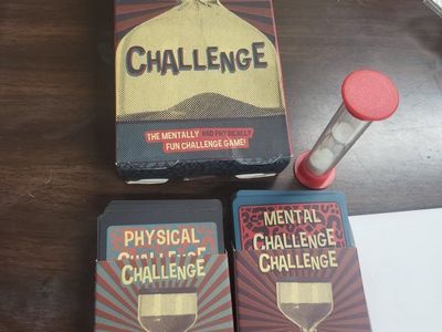 Minute Challenge Card Game Paladone Purple Donkey Games Sand Timer Included