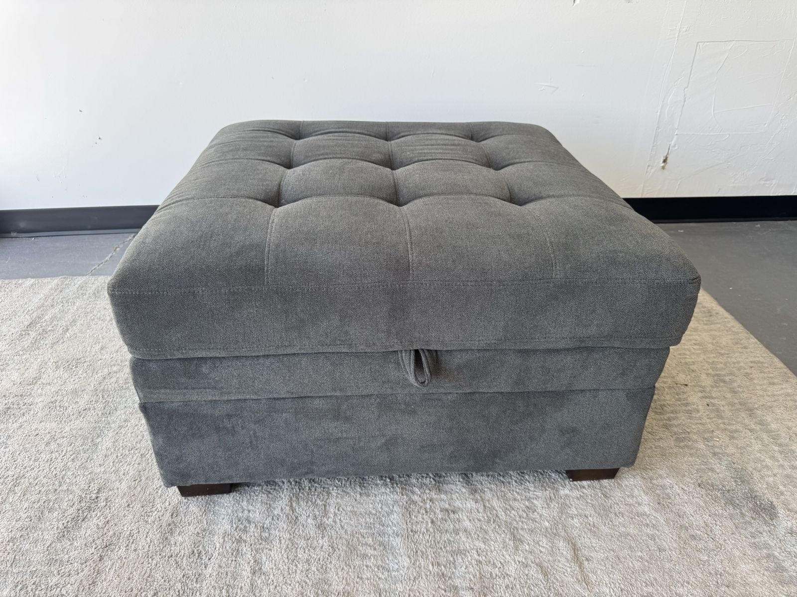 GRAY COSTCO TISDALE STORAGE OTTOMAN SOFA COUCH PIECE 