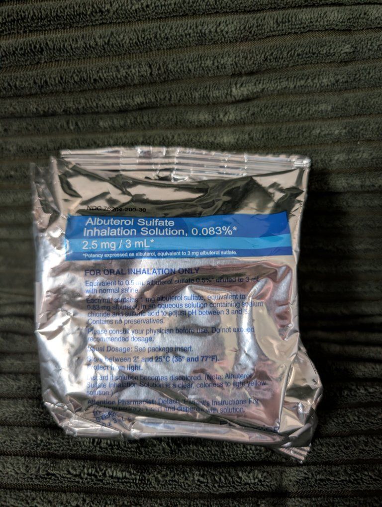 Albuterol Sulfate Inhalation Solution 0.083%